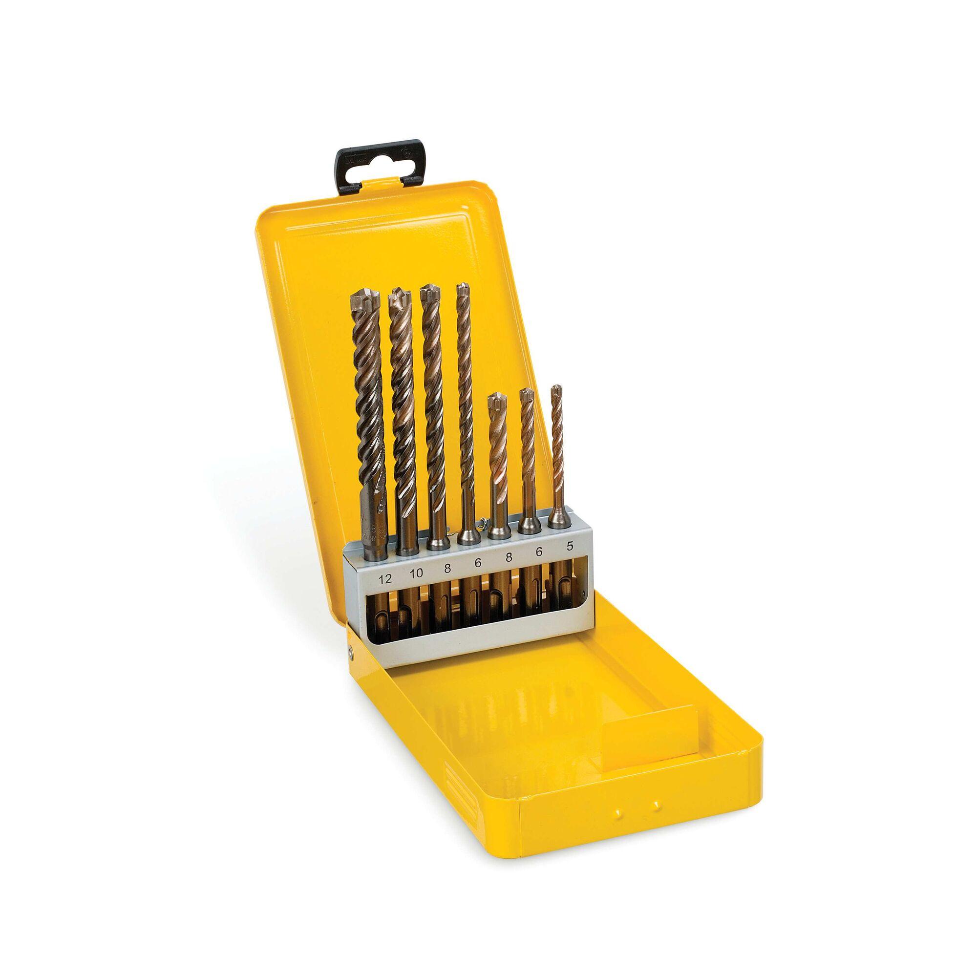 Sada vrtákov SDS Plus EXTREME XLR 7 dielna kovové púzdro DEWALT DT8976