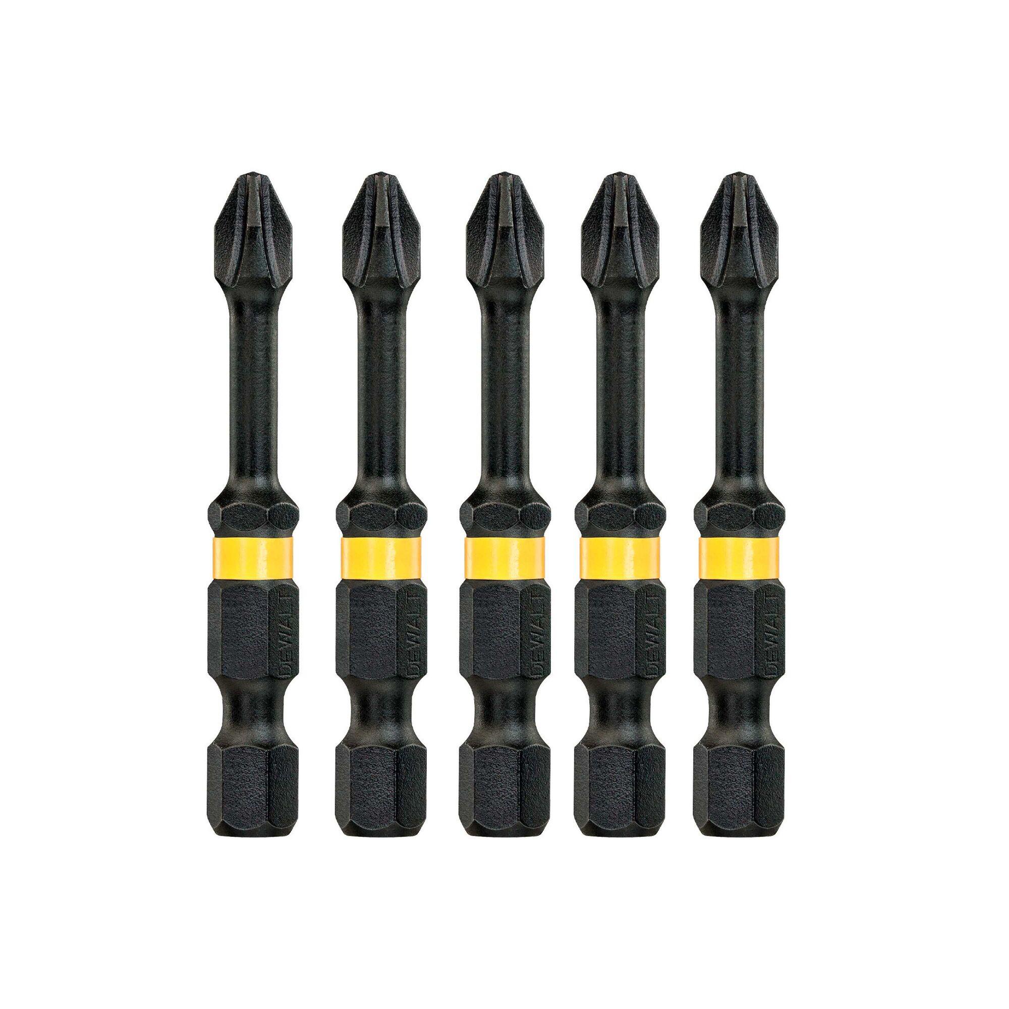 Nástavce pre rázové uťahovače 57mm PH2 (5ks) DEWALT DT7998T