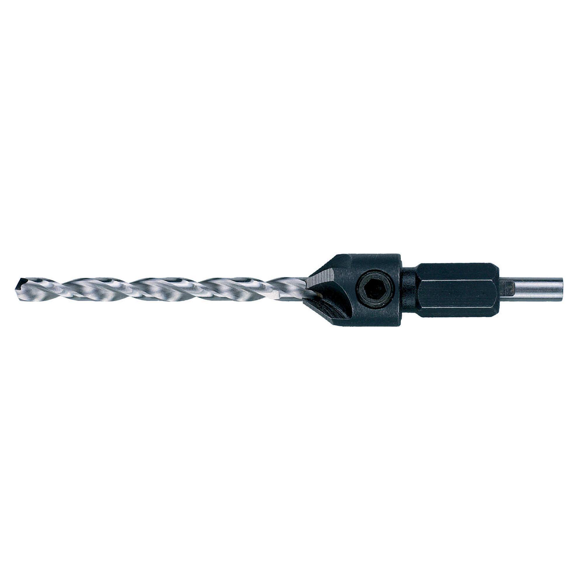 Vrták vodiaci a záhlbník so 4 britmi 6mm pre skrutku 3mm DEWALT DT7604