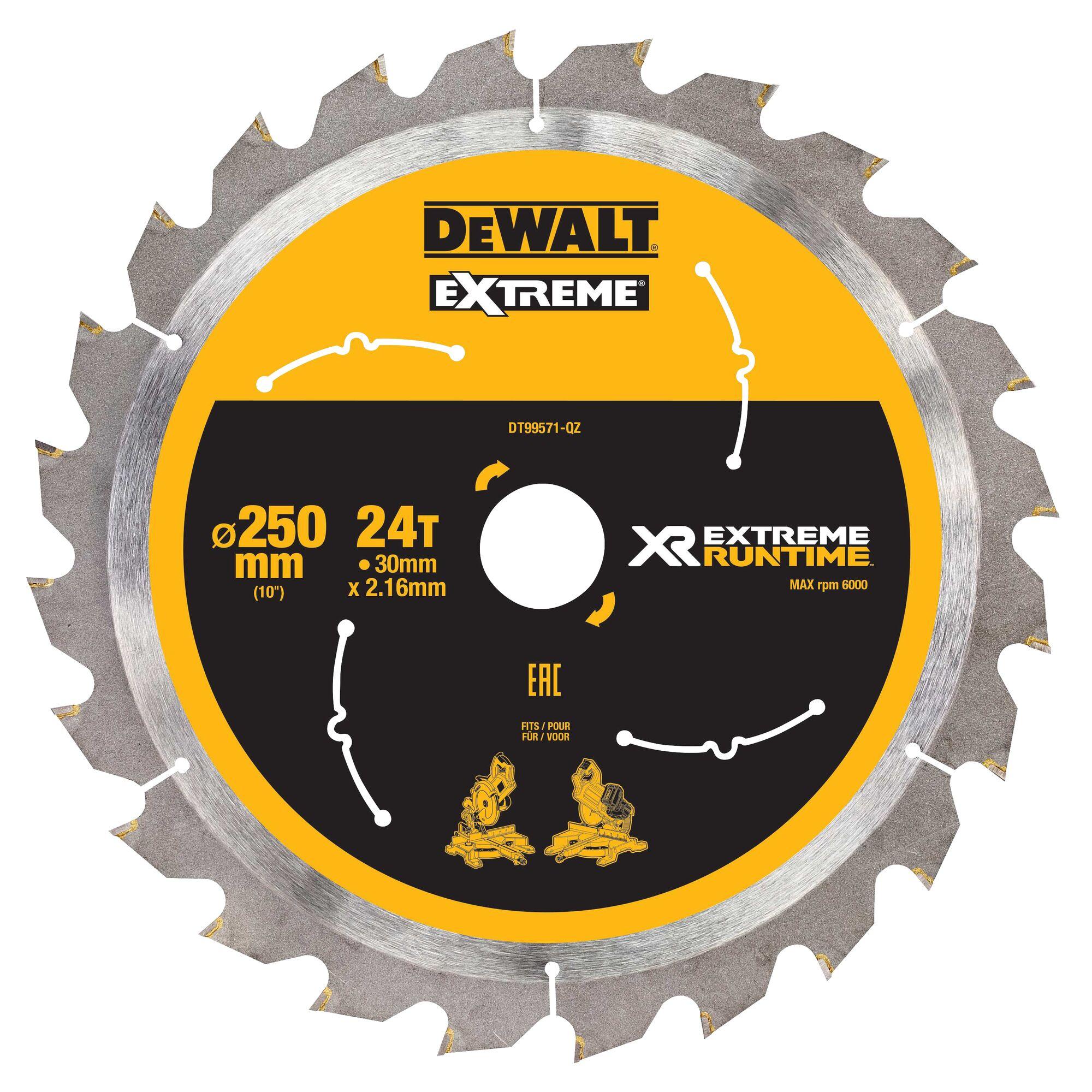 Kotúč pílový 250x30mm 24Z XR EXTREME® RUNTIME DEWALT DT99571