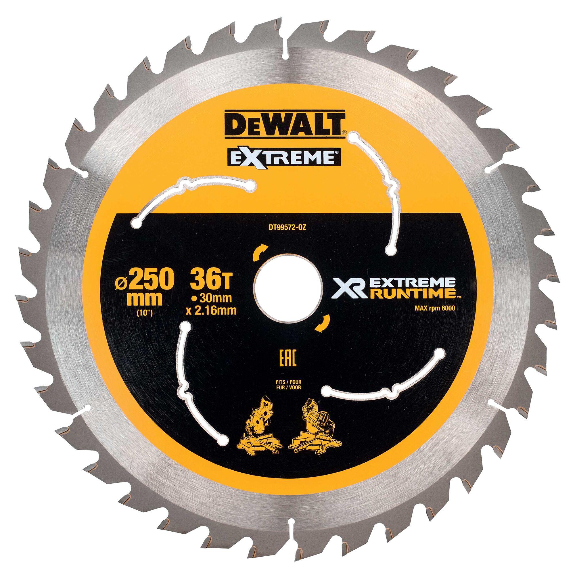 Kotúč pílový 250x30mm 36Z XR EXTREME® RUNTIME DEWALT DT99572