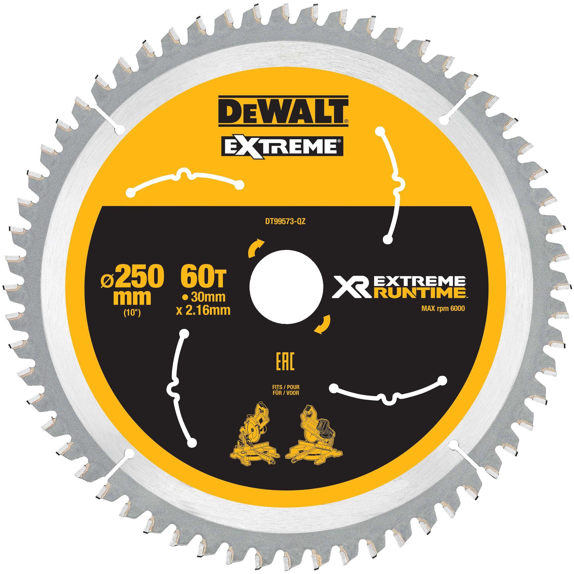 Kotúč pílový 250x30mm 60Z XR EXTREME® RUNTIME DEWALT DT99573