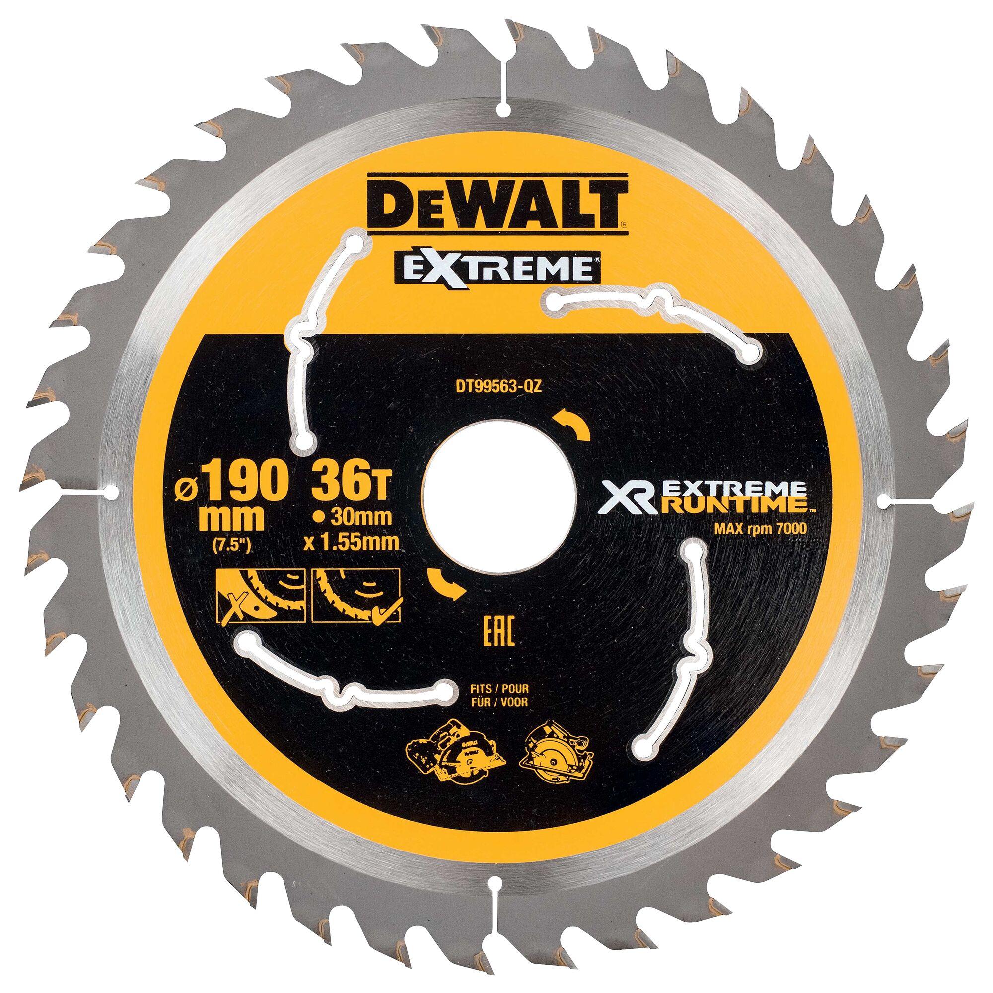 Kotúč pílový 190x30mm 36Z XR EXTREME® RUNTIME DEWALT DT99563
