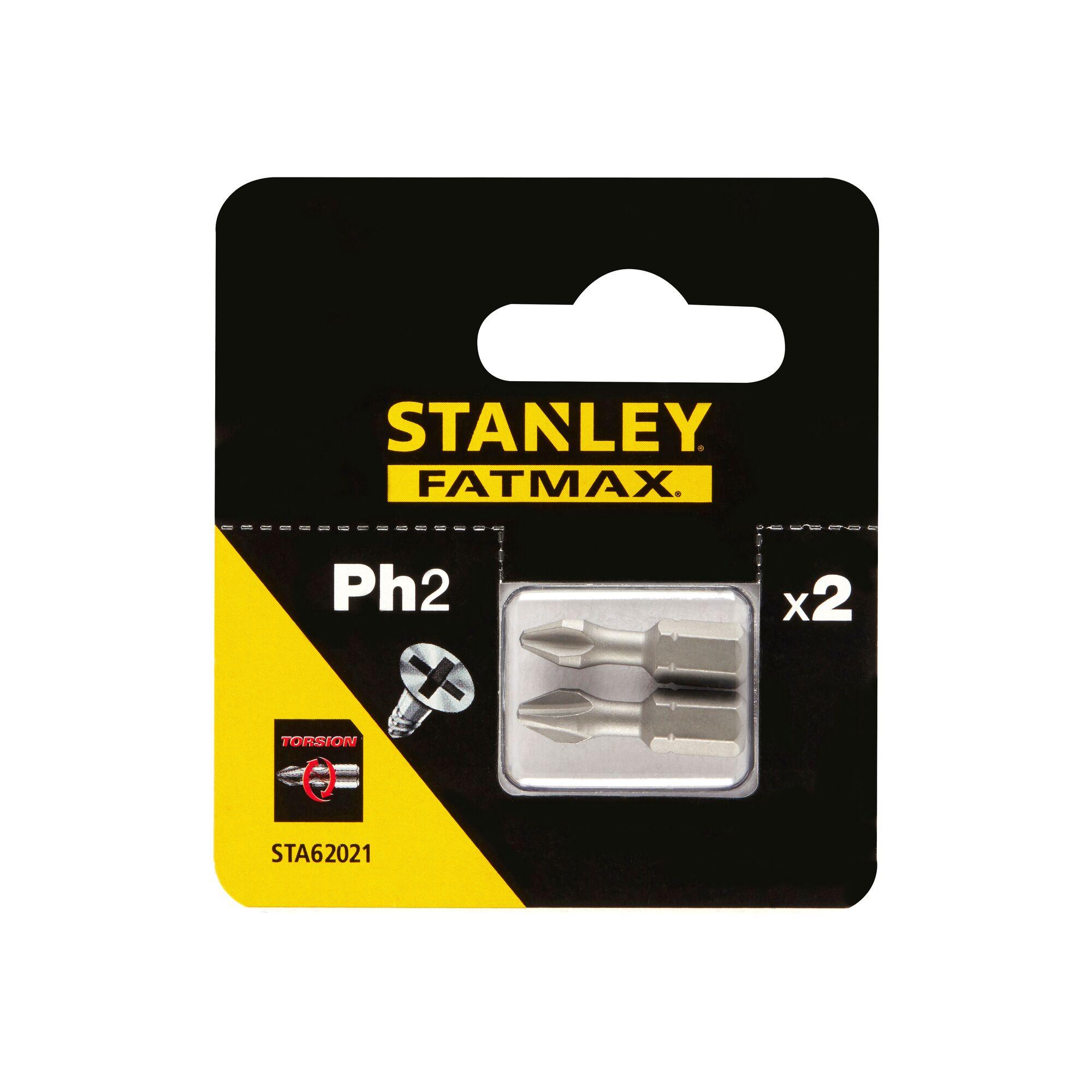 Bit skrutkovací torzný PH2 x 25mm, 2ks FATMAX STA62021