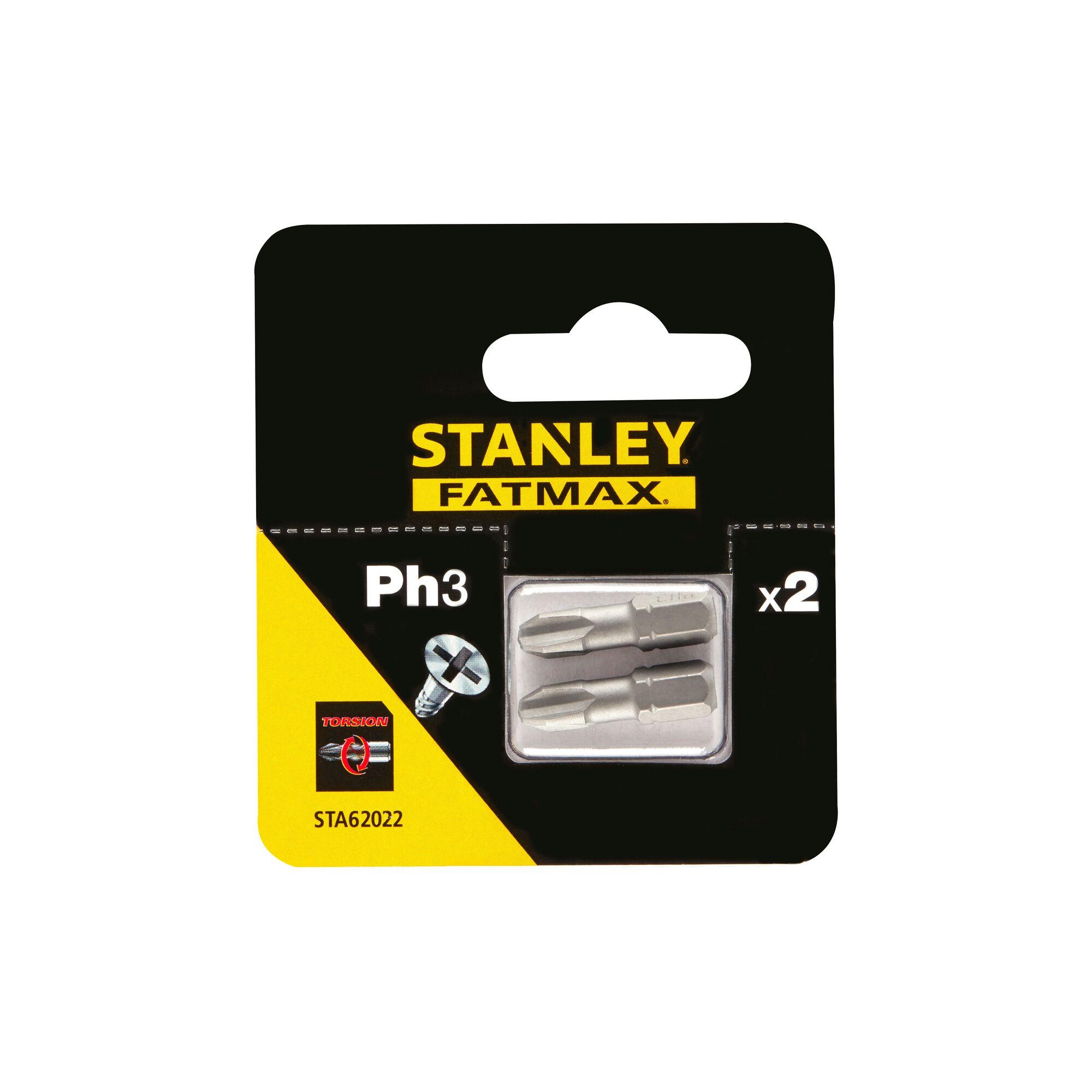 Bit skrutkovací torzný bit PH3 x 25mm, 2ks FATMAX STA62022