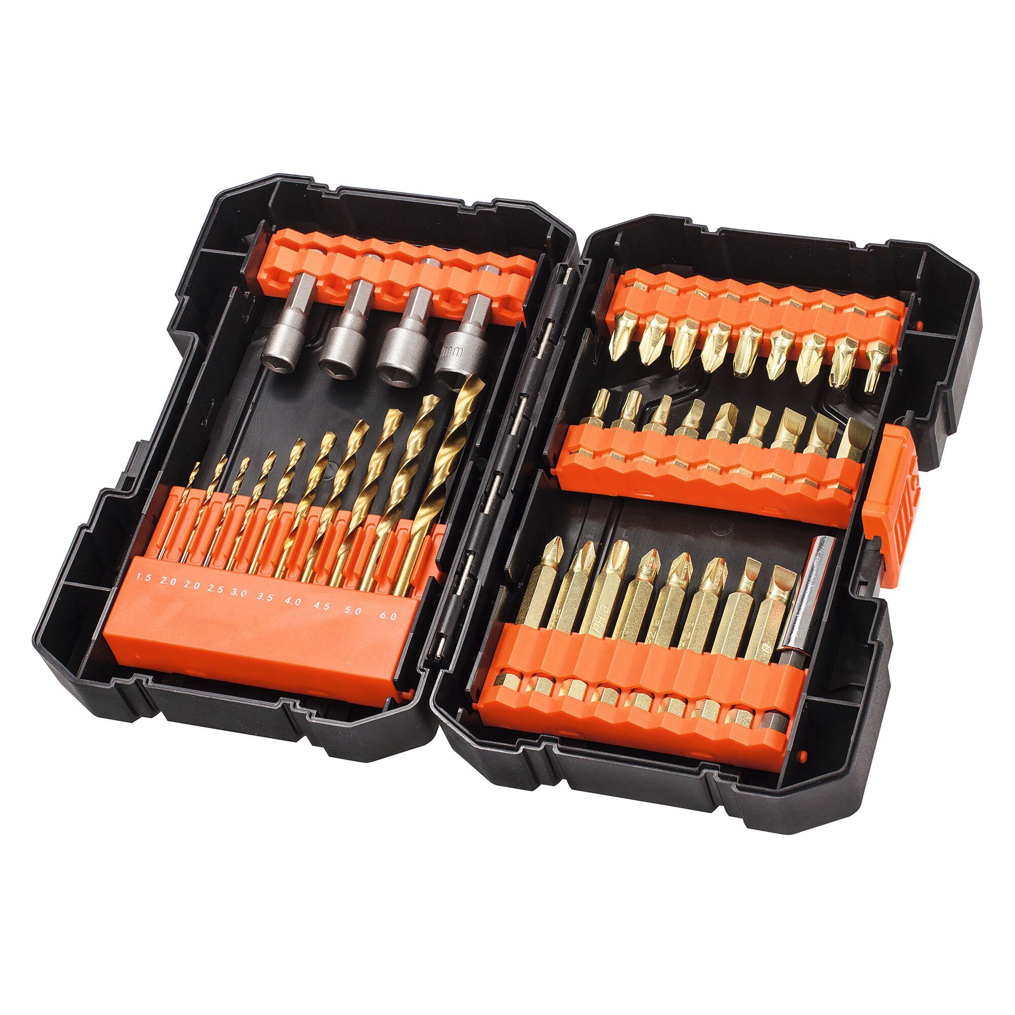 SADA 41 dielna - vrtáky, bity a nástrč. kľúče Black and Decker A7227