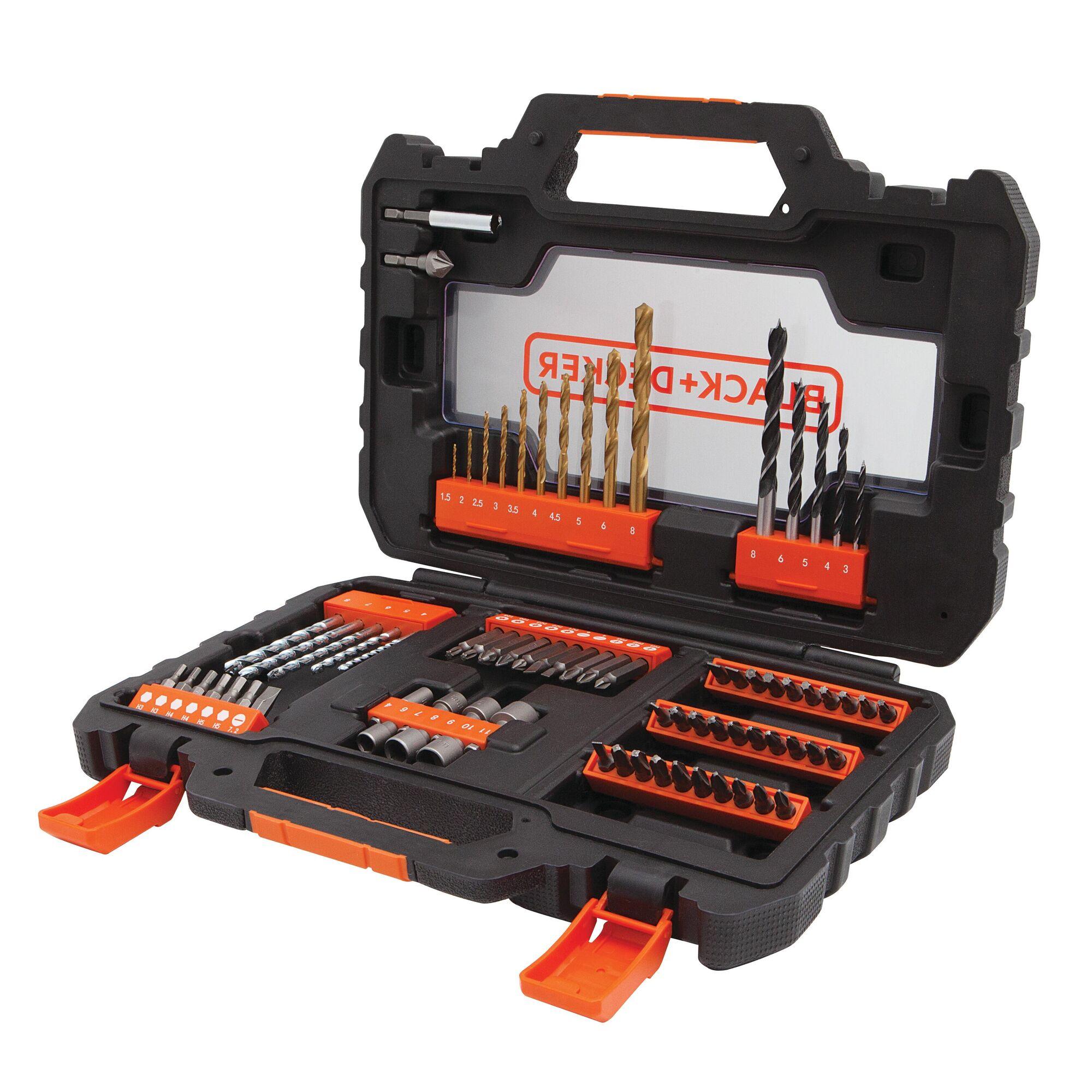 Sada 76-dielna vrtákov, bitov a nástrčných kľúčov Black and Decker A7231