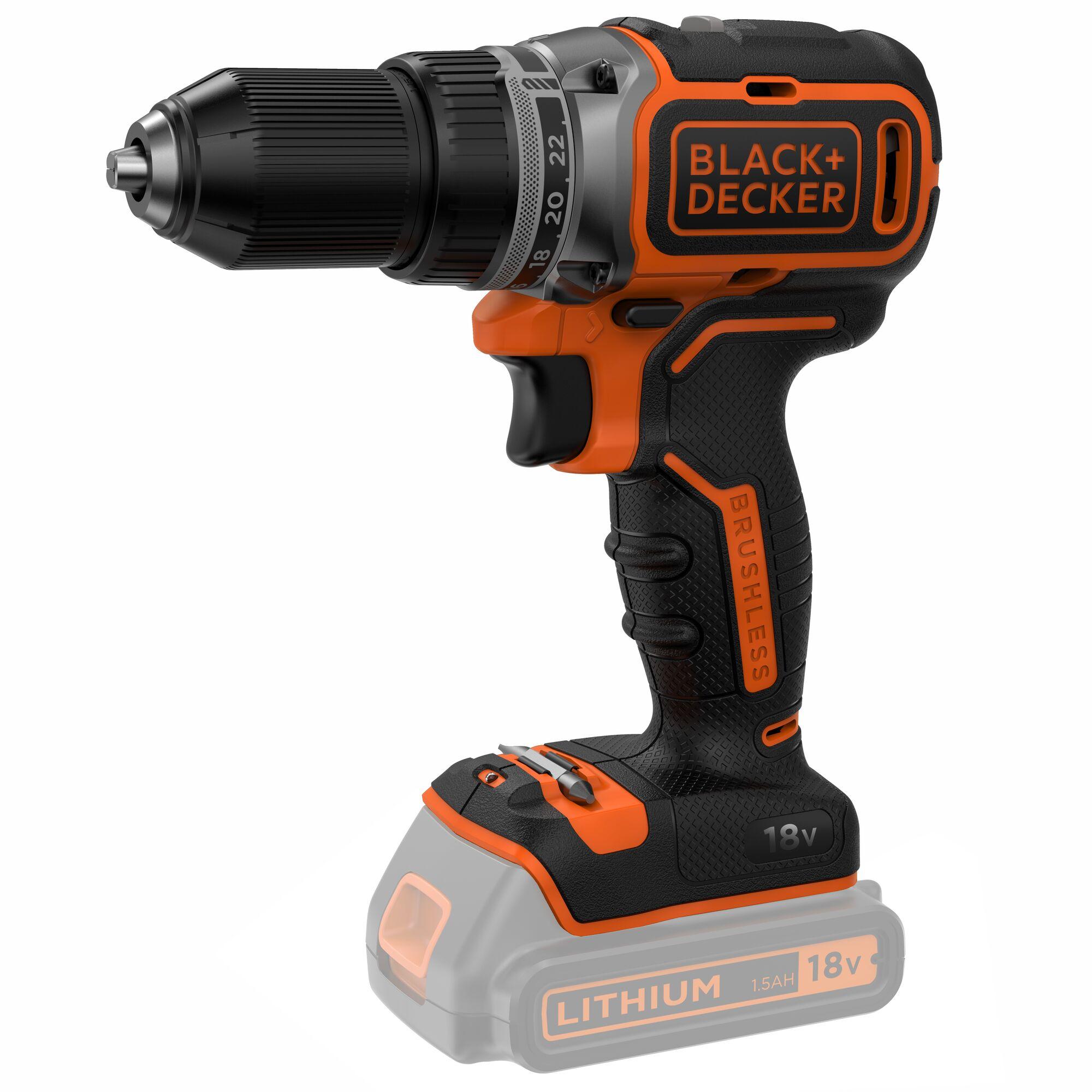 Vŕtačka AKU bezuhlíková 18V bez akumulátora a nabíjačky Black and Decker BL186N