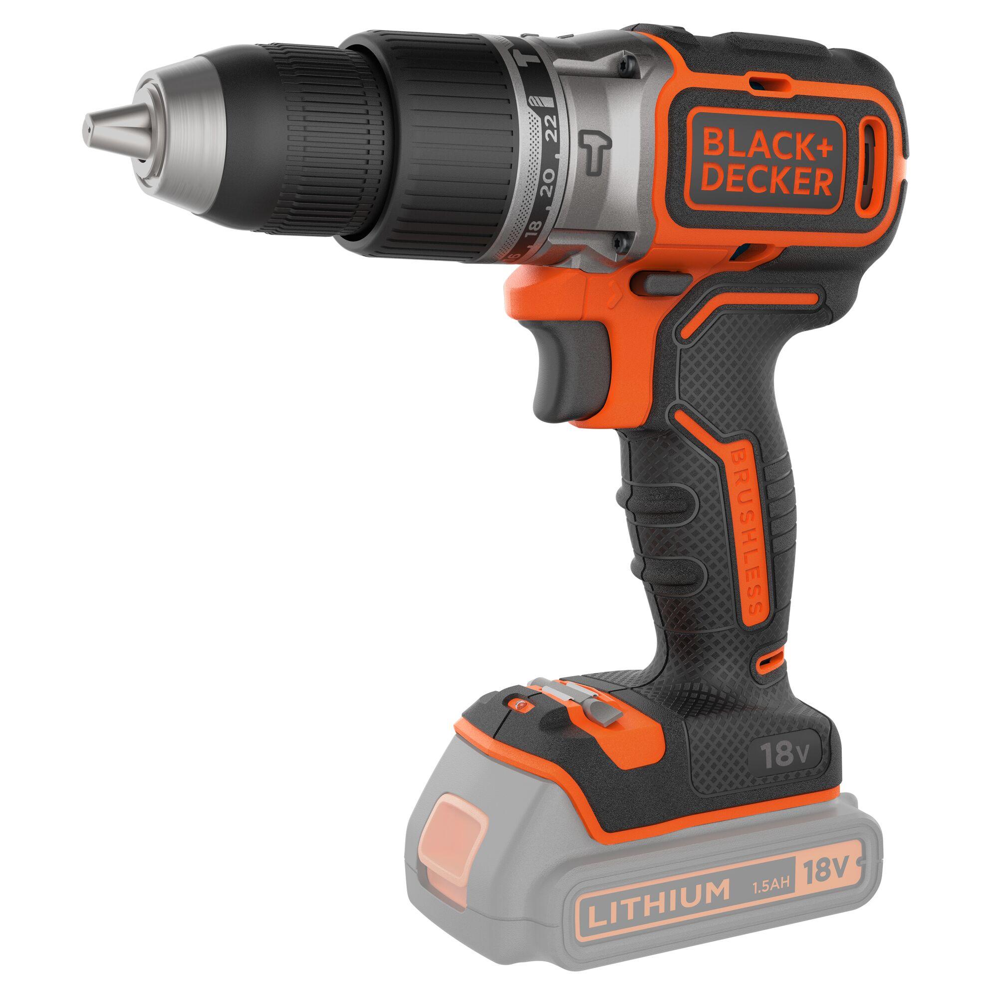 Vŕtačka príklepová bezuhlíková 18V bez AKU a nabíjačky Black and Decker BL188N