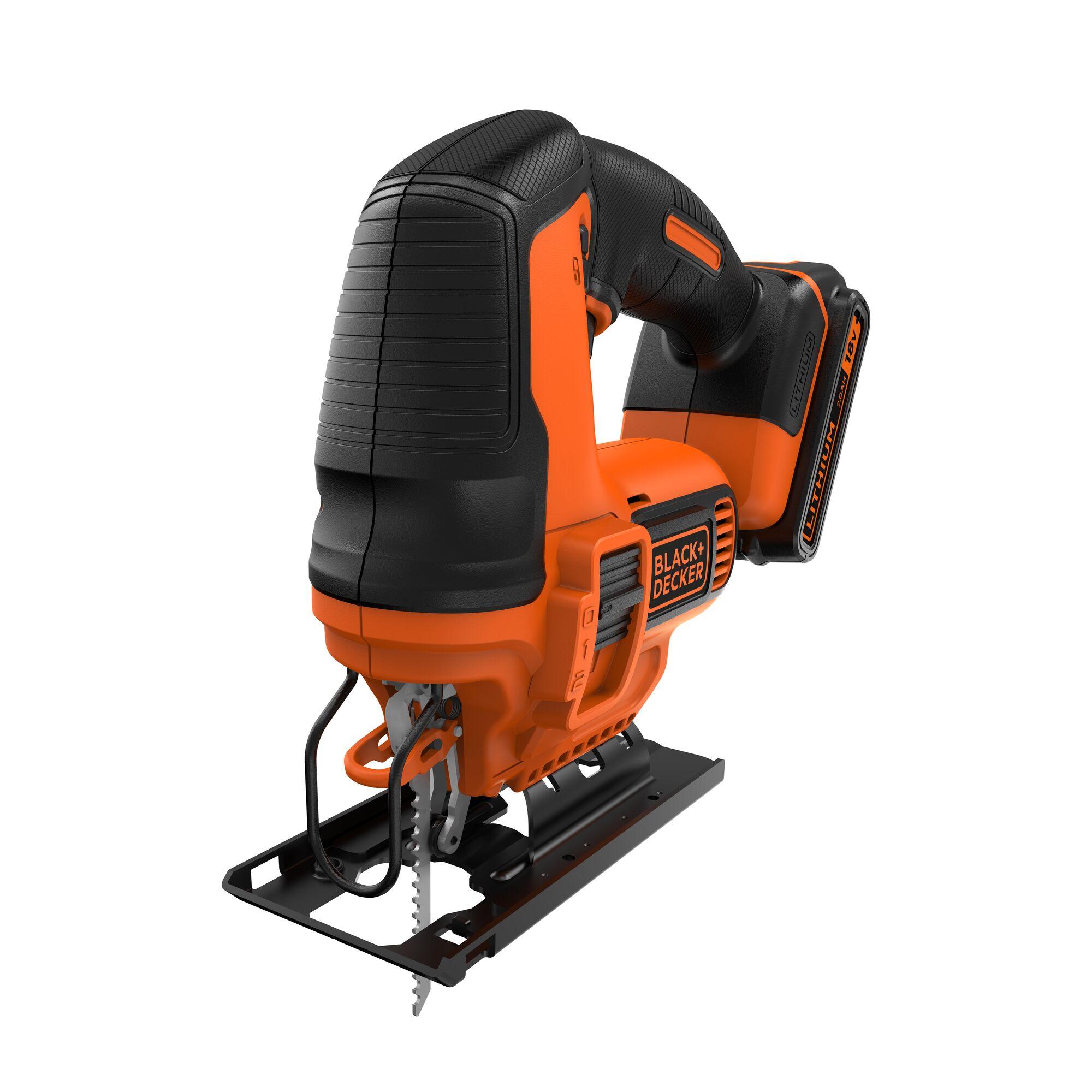 PÍLA PRIAMOČIARA AKU s predkmitom 18V/2Ah Li-Ion, nabíjačka Black and Decker BDCJS18