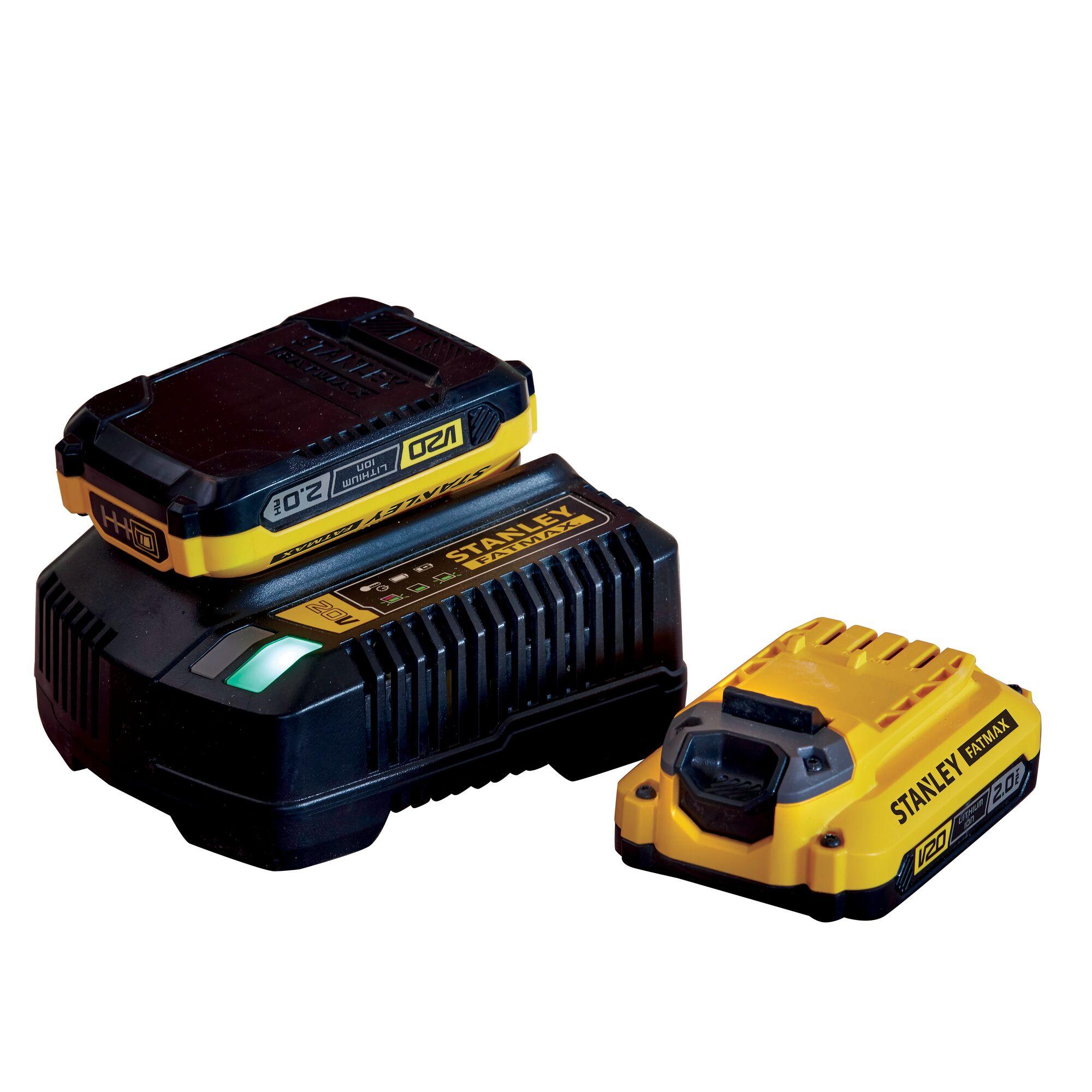Sada akumulátor V20 18V FatMax® 2x2,0Ah s nabíjačkou FATMAX SFMCB12D2