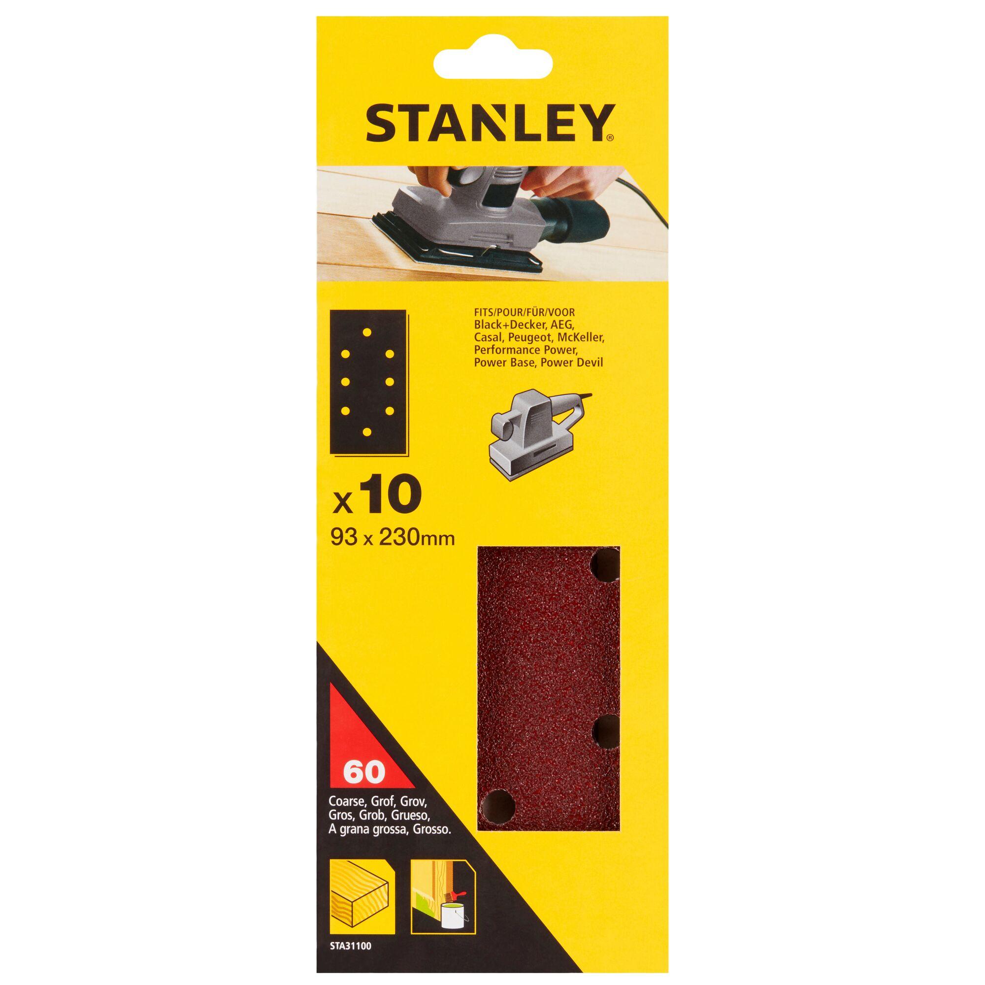 Papier brúsny pre vibračnú brúsku dierovaný 93x230mm P60 10ks FATMAX STA31100
