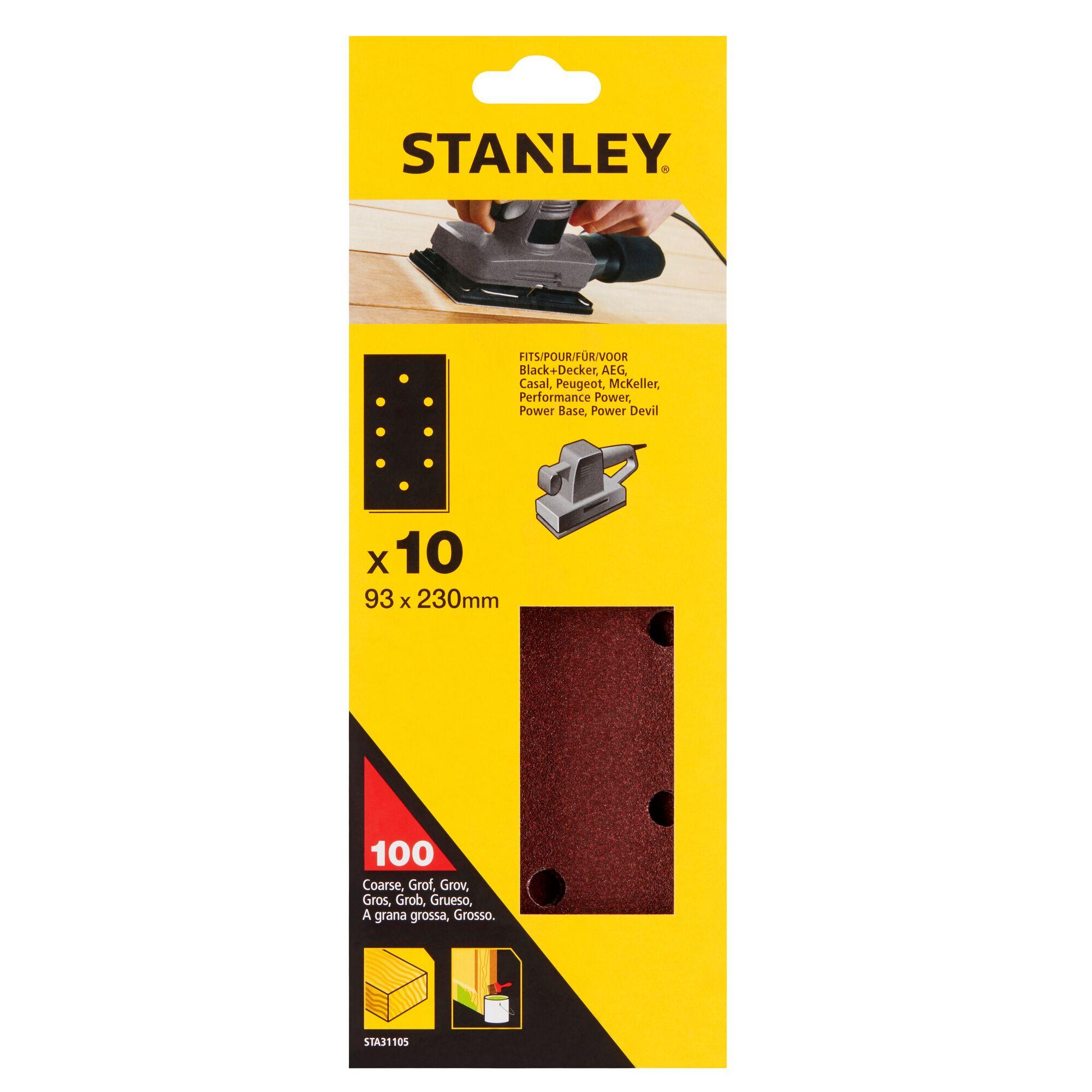 Papier brúsny pre vibračnú brúsku dierovaný 93x230mm P100 10ks FATMAX STA31105