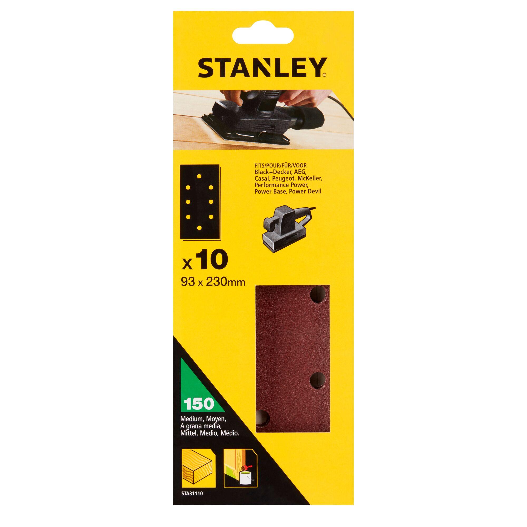 Papier brúsny pre vibračnú brúsku dierovaný 93x230mm P150 10ks FATMAX STA31110