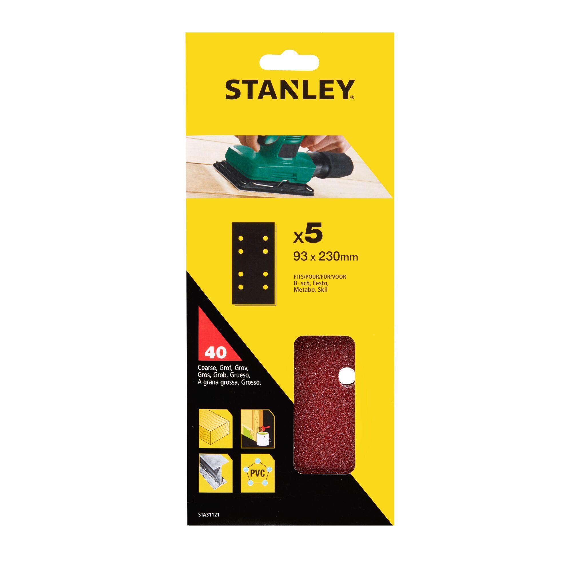 Papier brúsny pre vibračnú brúsku dierovaný 93x230mm P40 5ks FATMAX STA31121