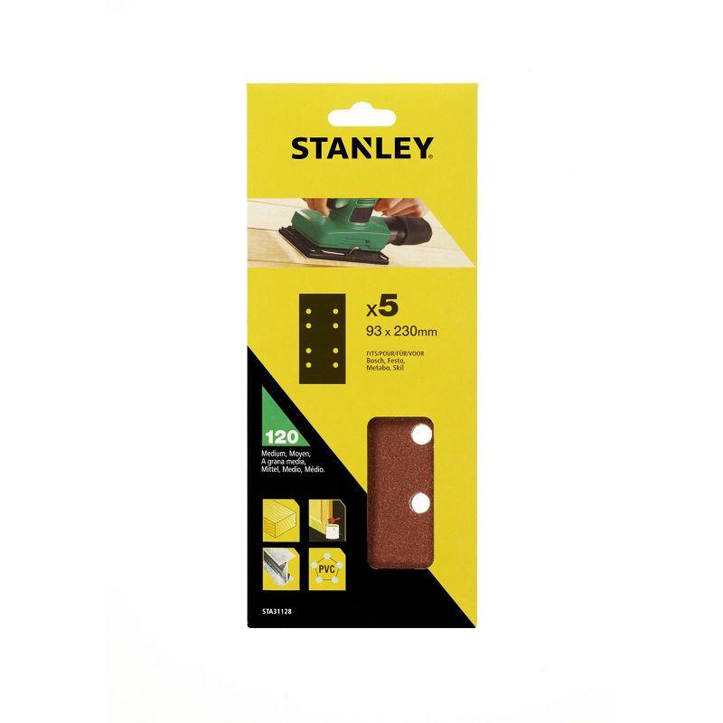 Papier brúsny pre vibračnú brúsku dierovaný 93 x 230 mm P120, 5 ks FATMAX STA31128