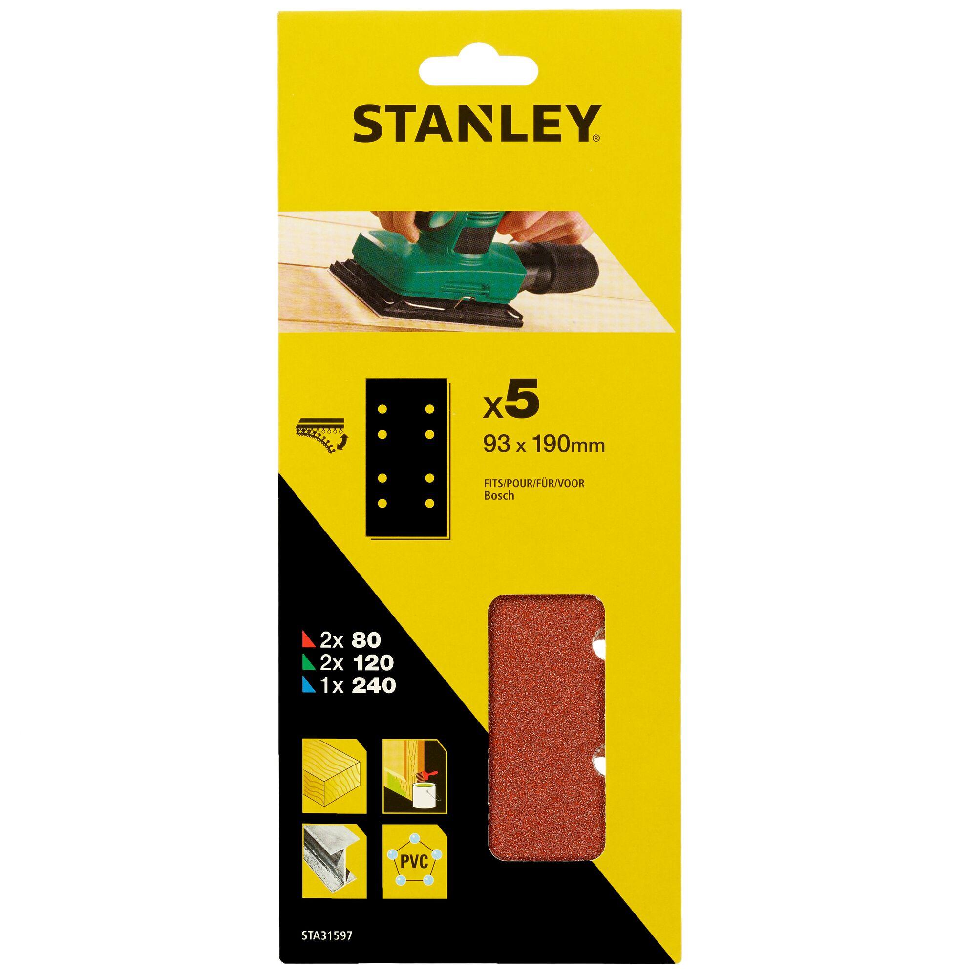 Papier brúsny pre vibračnú brúsku dierovaný 93 x 230 mm, 5ks FATMAX STA31597