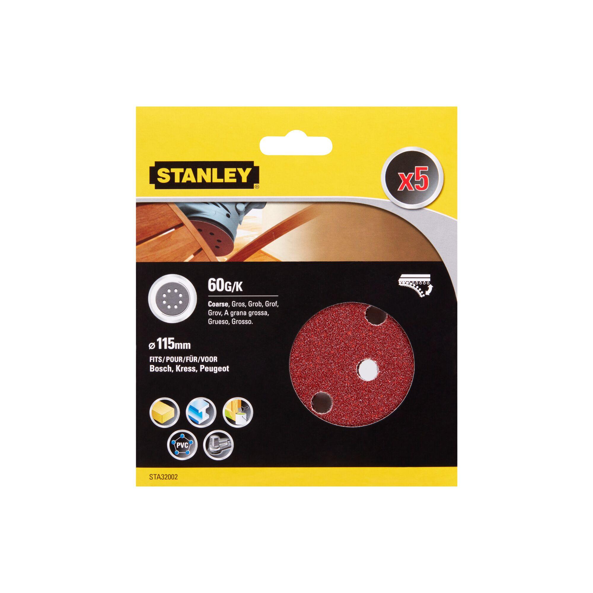Papier brúsny pre excentrickú brúsku 115mm P60 5ks FATMAX STA32002