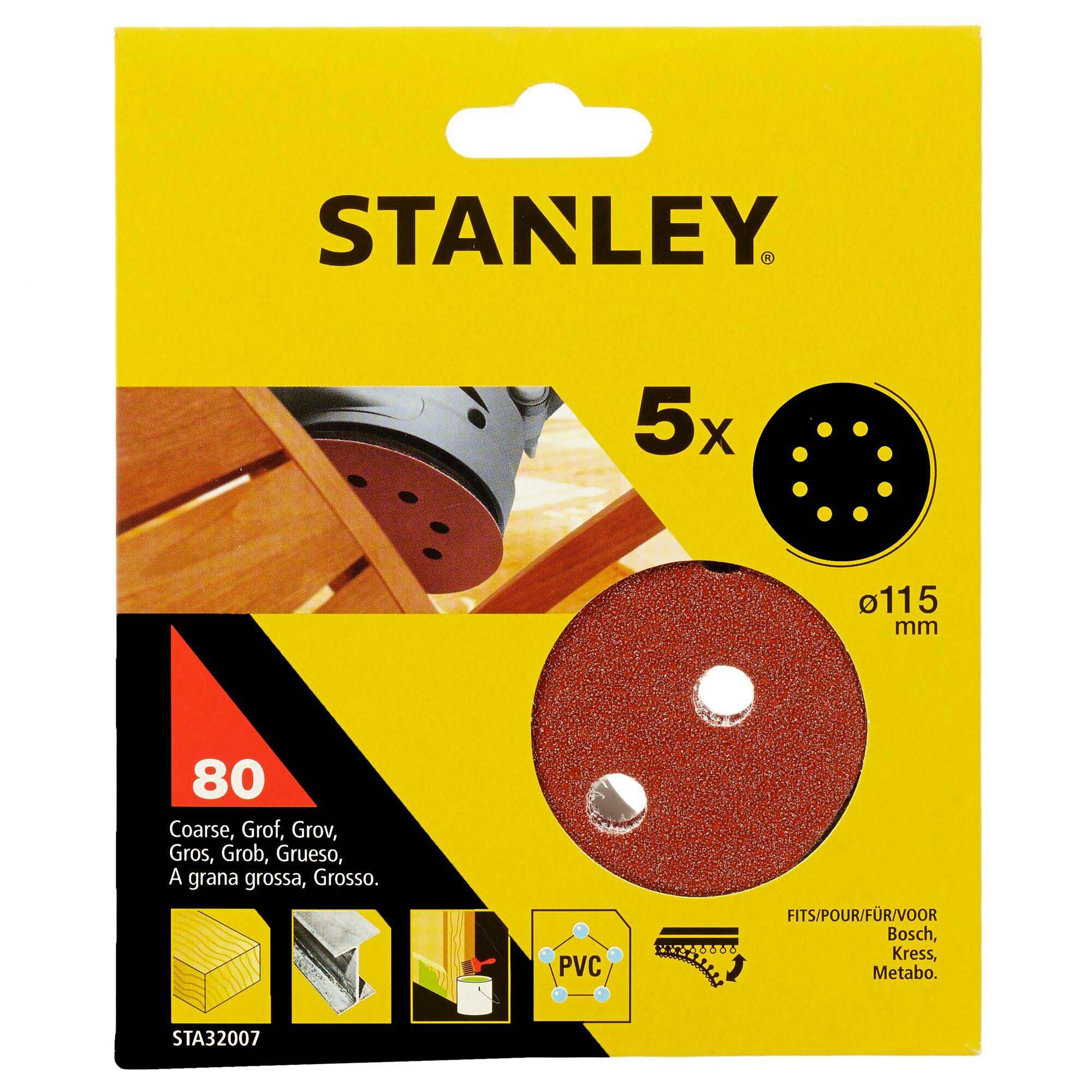 Papier brúsny pre excentrickú brúsku 115mm P80 5ks FATMAX STA32007