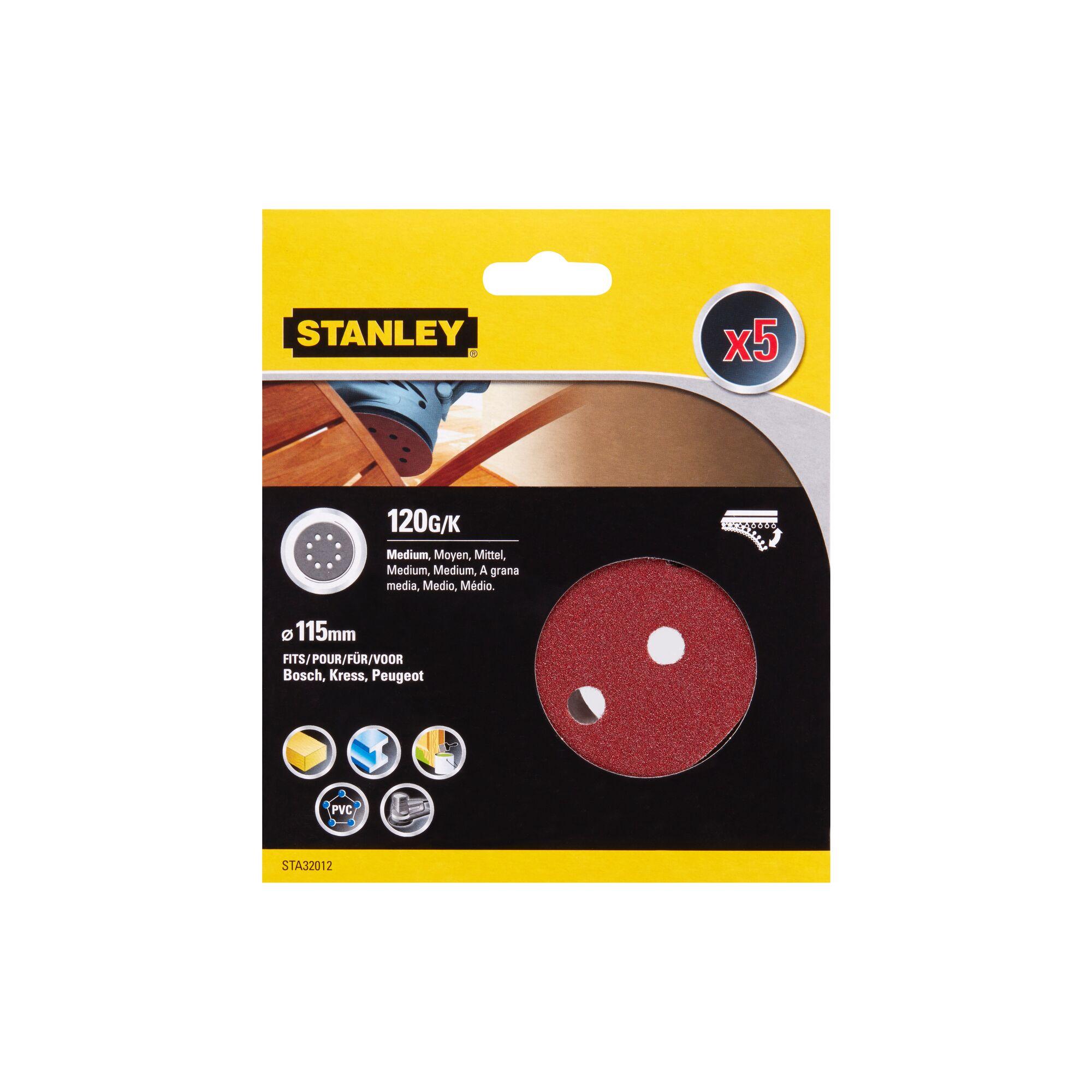 Papier brúsny pre excentrickú brúsku 115mm P120 5ks FATMAX STA32012