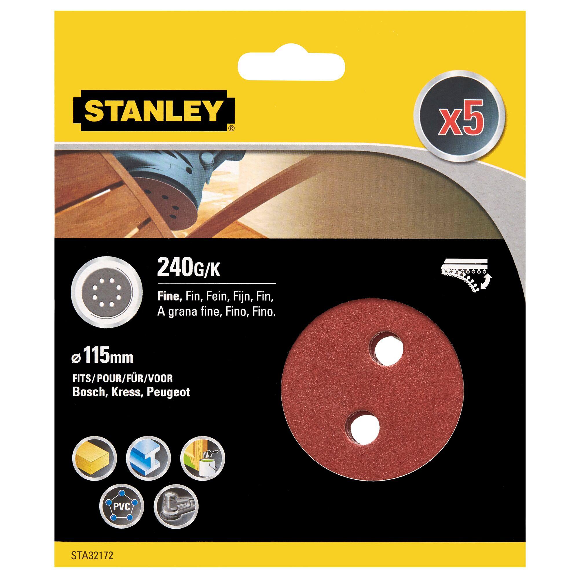 Papier brúsny pre excentrickú brúsku O 115 mm P240, 5 ks FATMAX STA32172