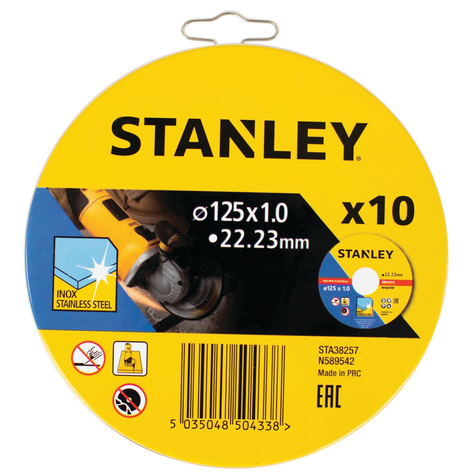 Kotúč rezný na nerez ocel 125x1x22,2mm 10ks kovová krabička FATMAX STA38257