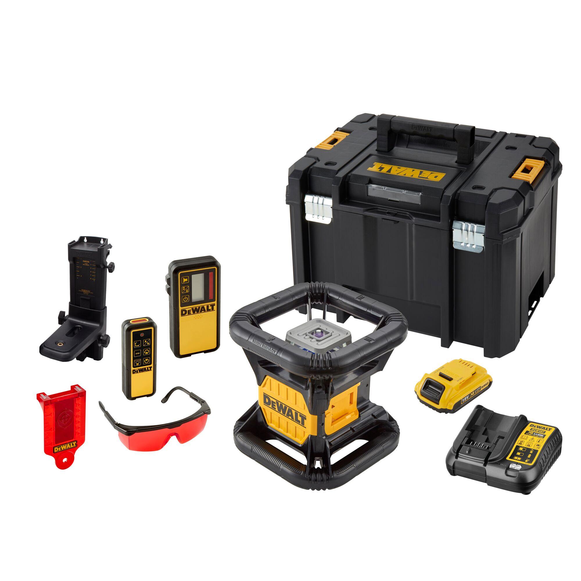 Laser rotačný červený 18V 1x2,0Ah 45/600m DEWALT DCE079D1R