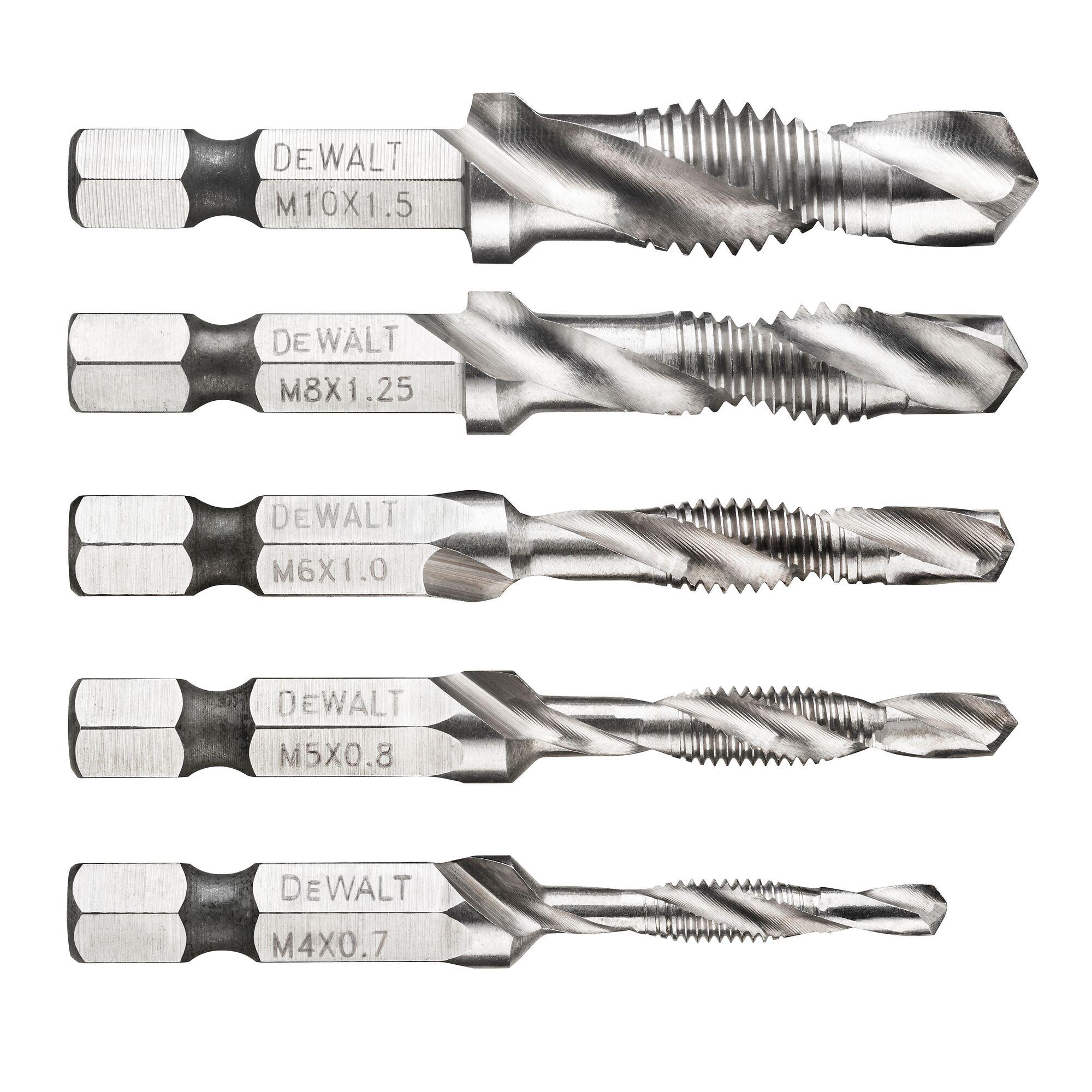 SADA VRTÁKOV SO ZÁVITNÍKOM M4-M5-M6-M8-M10 DEWALT DT50060