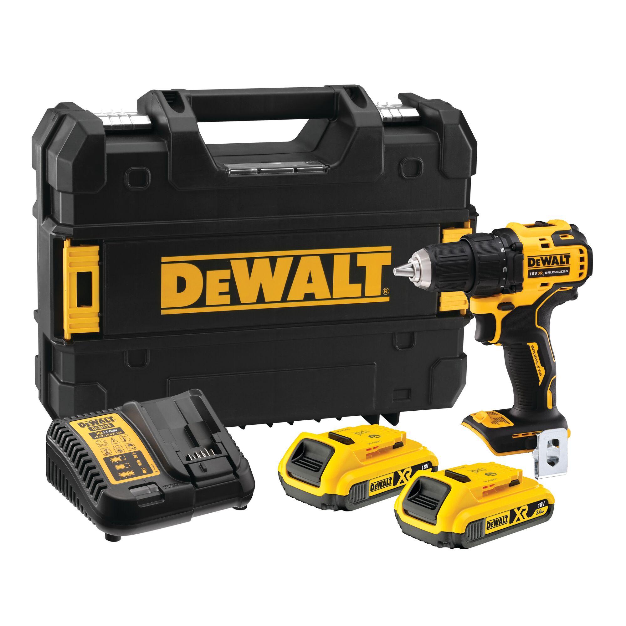Vŕtačka/Skrutkovač 26/65Nm 18V XR 2x2,0Ah Tstak bezuhlíková DEWALT DCD708D2T