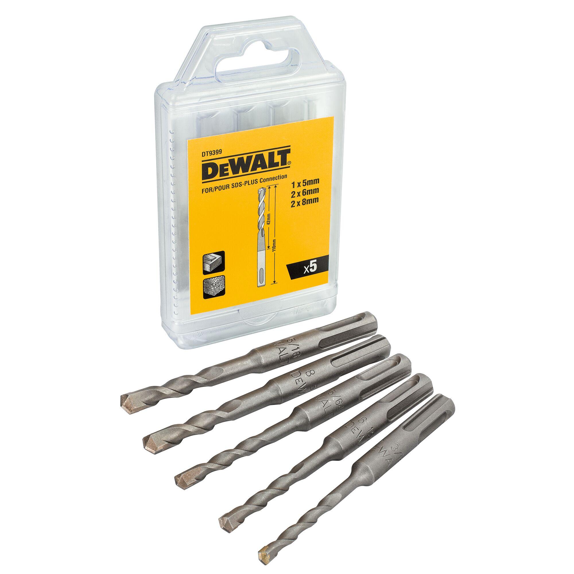 Sada vrtákov SDS PLUS 5 dielna (12ks prezentačné balenie) DEWALT DT9399