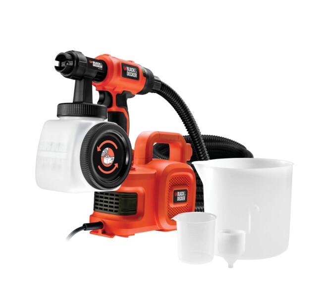 Pištoľ striekacia maliarska, 450W, nádržka 1200ml Black and Decker HVLP400
