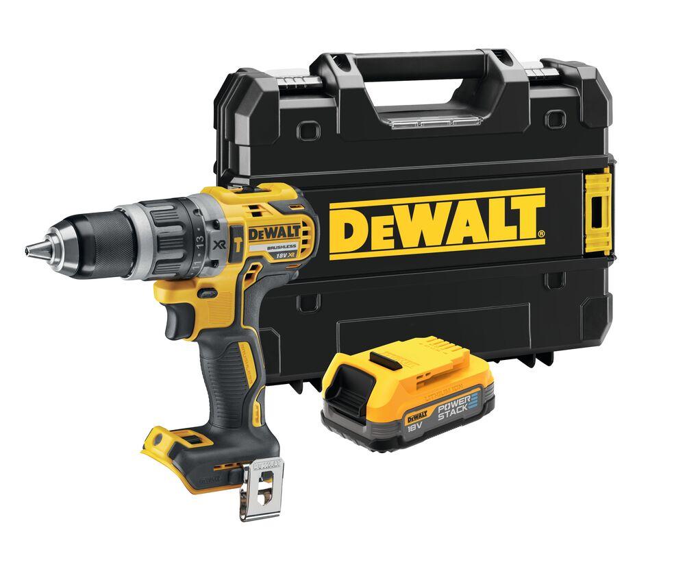 Vŕtačka príklepová 27/70Nm 18V XR PowerStack 1x1,7Ah bez nabíjačky Tstak bezuhlíková DEWALT DCD796E1T