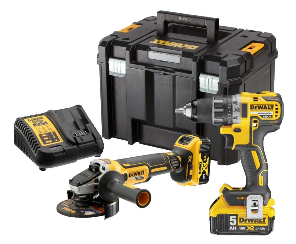 KOMBO SADA 18V 2x5,0Ah (DCD791+DCG405) Tstak VI DEWALT DCK2020P2T