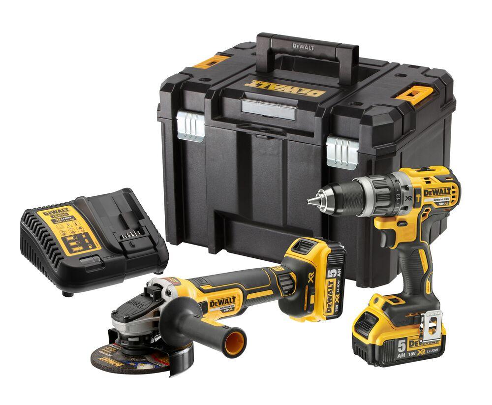 KOMBO SADA 18V 2x5,0Ah (DCD796+DCG405) Tstak VI DEWALT DCK2080P2T