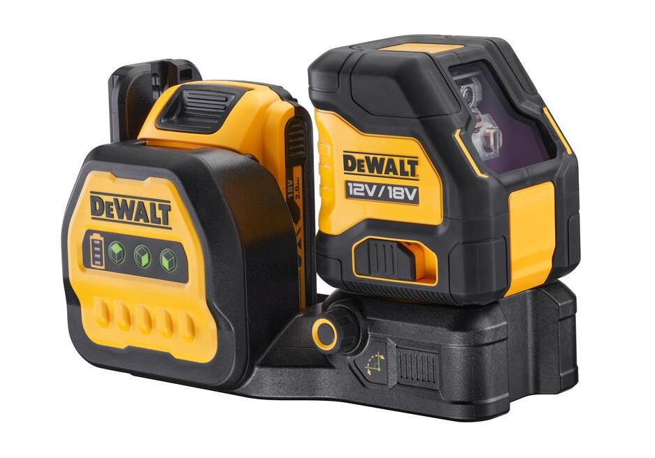 Laser samonivelačný krížový zelený 12/18V 1x2,0Ah Tstak DEWALT DCE088D1G18