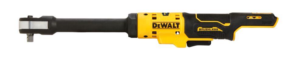 Račňa s otv. hlavou predĺžená 3/8" 81Nm 12V bez AKU bezuhlíková DEWALT DCF503EN