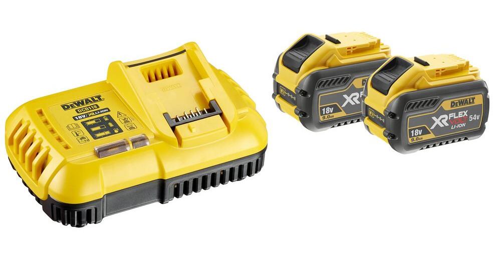 Nabíjačka XR FLEXVOLT 54V 2x9,0Ah DEWALT DCB118X2