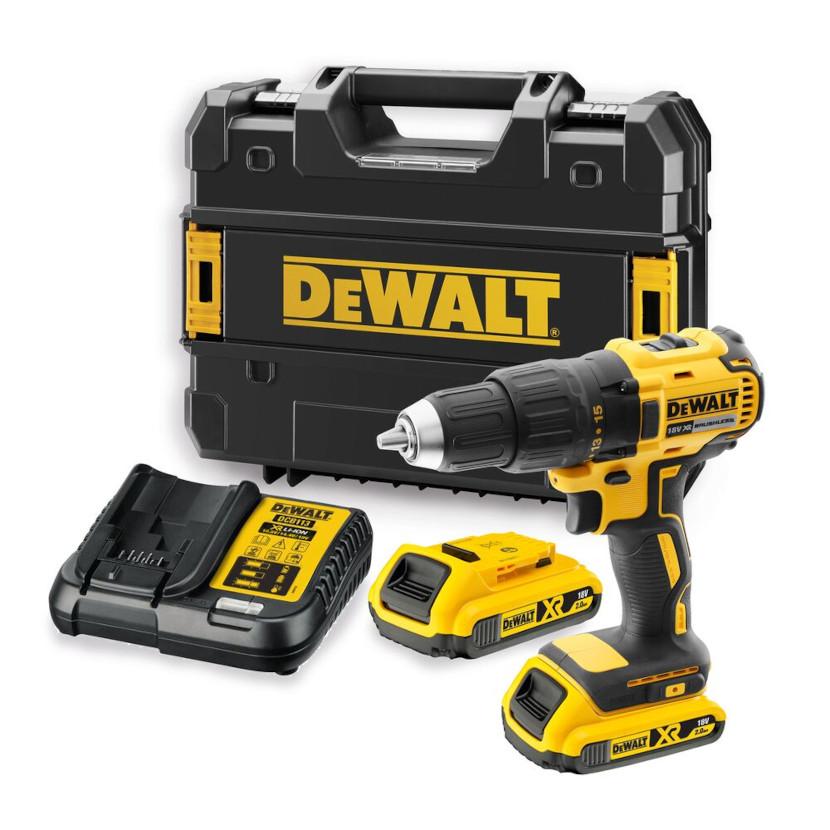 Vŕtačka/Skrutkovač 26/65Nm 18V XR 2x2,0Ah Tstak bezuhlíková DEWALT DCD777D2T