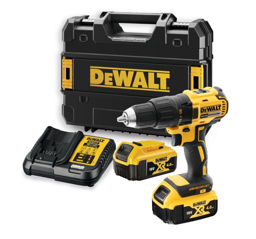 Vŕtačka/Skrutkovač 26/65Nm 18V XR 2x4,0Ah Tstak bezuhlíková DEWALT DCD777M2T