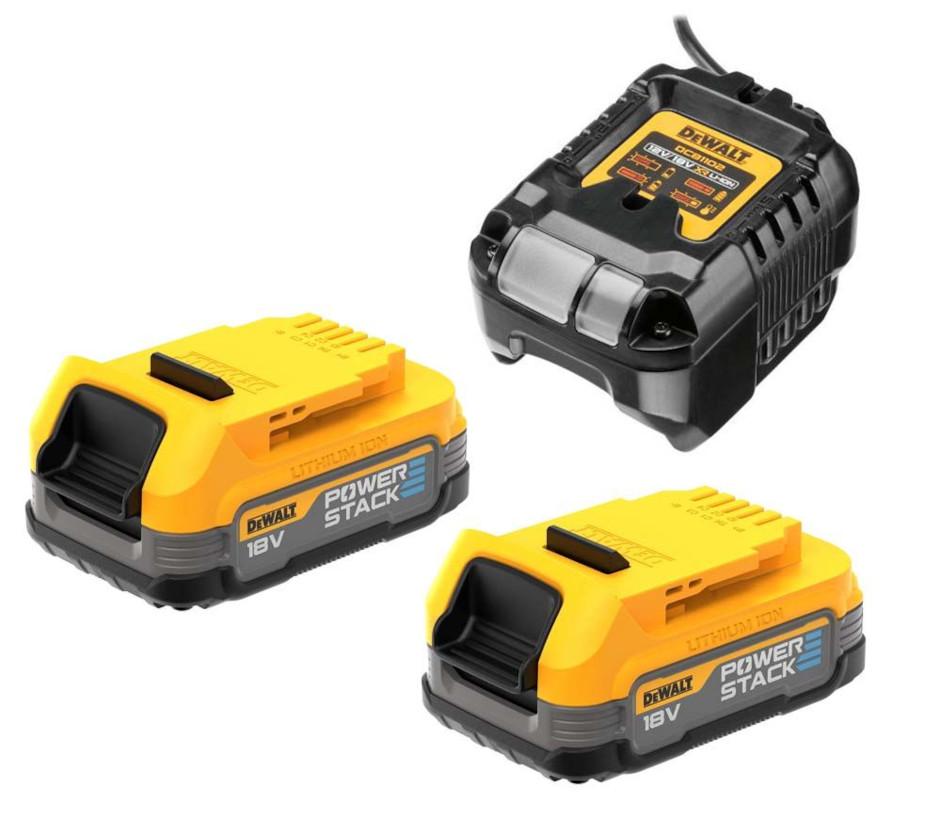 Sada štartovacia XR PowerStack 18V 2x1,7Ah +nabíjačka DEWALT DCB1102E2