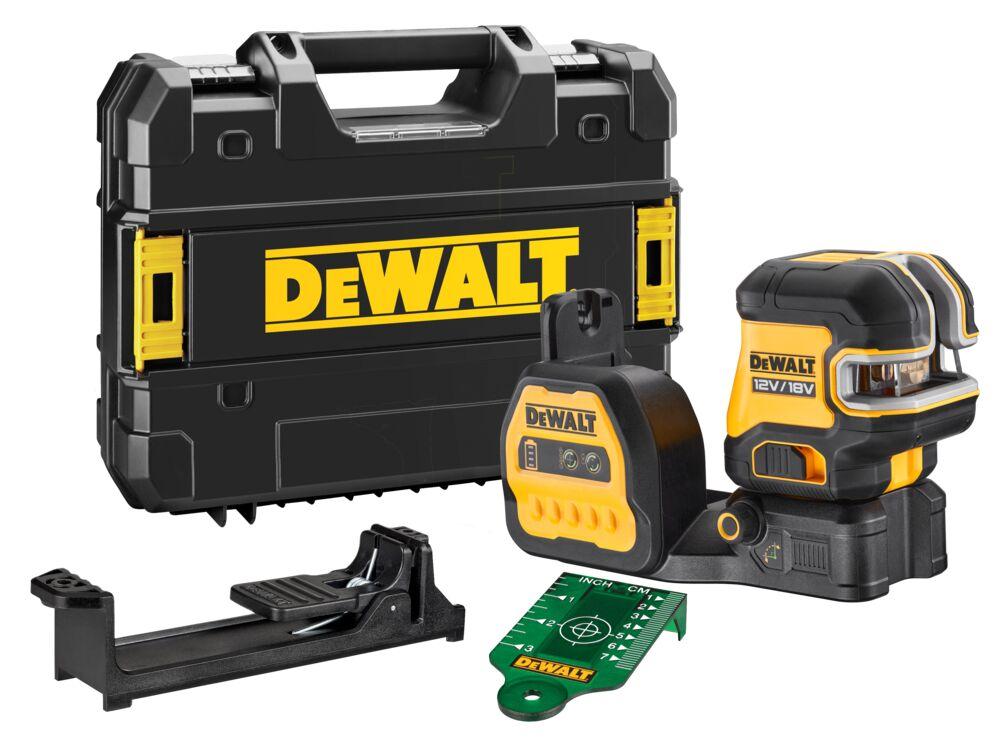 Laser krížový päťbodový zelený 7 lúčov 12/18V Tstak bez AKU DEWALT DCE825NG18