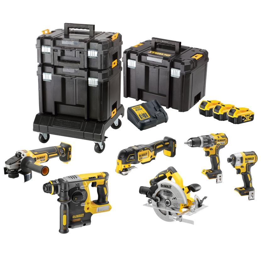 KOMBO SADA 18V 3x5,0Ah (DCH273+DCD796+DCF887+DCS570+DCG405+DCS355) DEWALT DCK685P3T