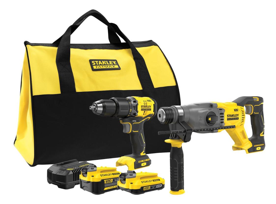 Kombo sada náradia 18V V20 1x2,0Ah + 1x4,0Ah taška (SFMCH900+SFMCD715) FATMAX SFMCK216MDS