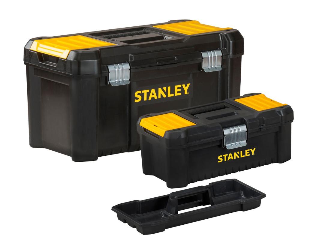 Sada boxov s kovovými prackami Essential 19" a 12,5" 48,2×25×25,4 a 32×13,2×32cm STANLEY STST1-75772