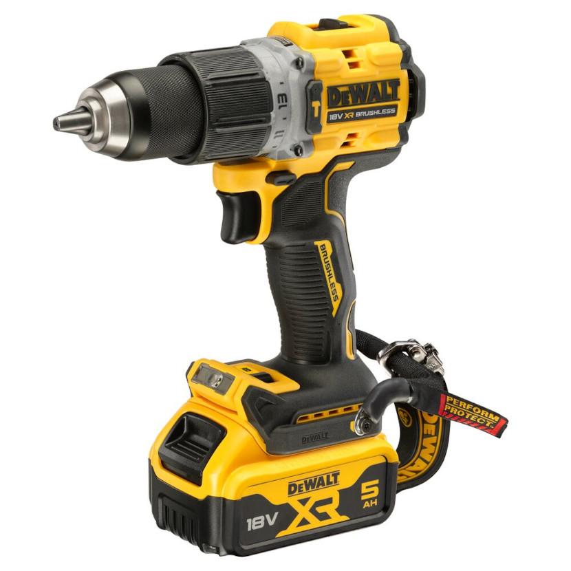 Vŕtačka príklepová 34/90Nm 18V XR 2x5,0Ah bezuhlíková Lanyard ready DEWALT DCD805P2LRT