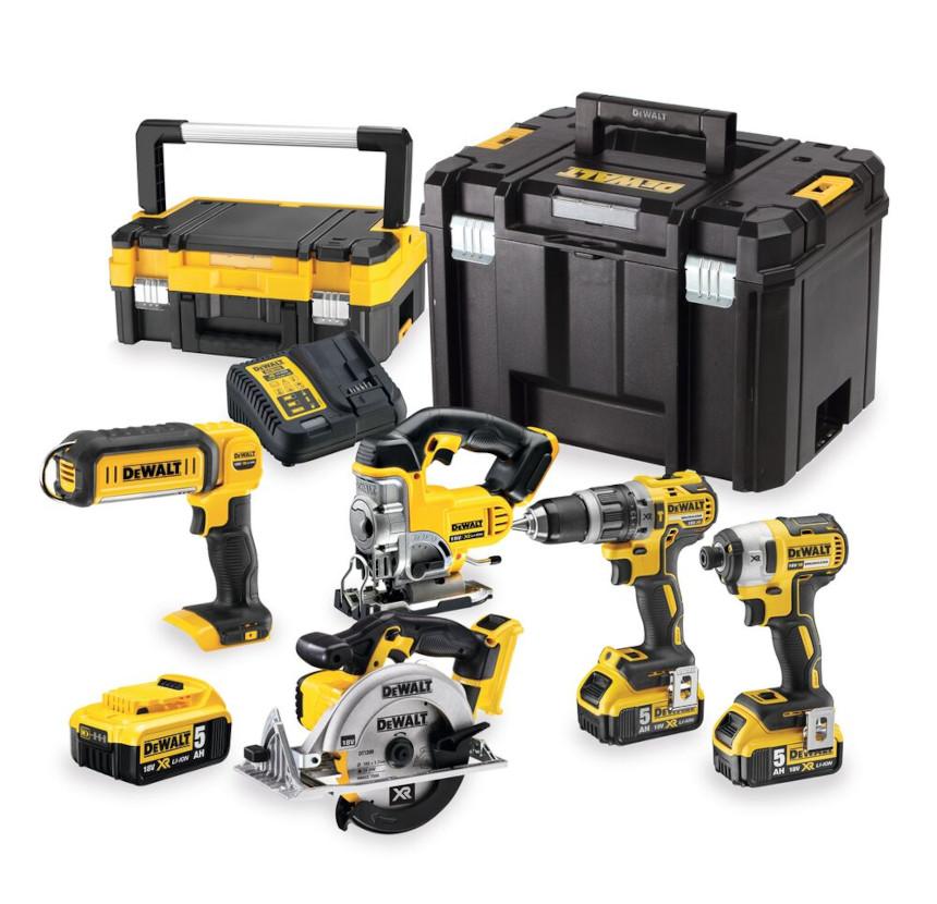 KOMBO SADA 18V 3x5,0Ah (DCD796+DCF887+DCS391+DCS331+DCL050) DEWALT DCK551P3T