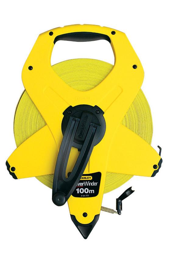 Pásmo PowerWinder s plastovou páskou 100m x 12,7mm STANLEY 2-34-777