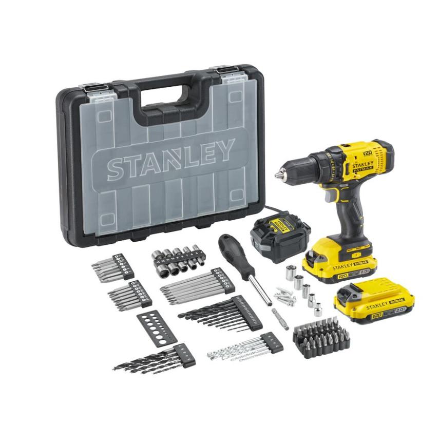 Vŕtačka/Skrutkovač 50Nm V20 FatMax® 2x2Ah bezuhlíková kufrík so sadou príslušenstva 100ks FATMAX SFMCD700D2A