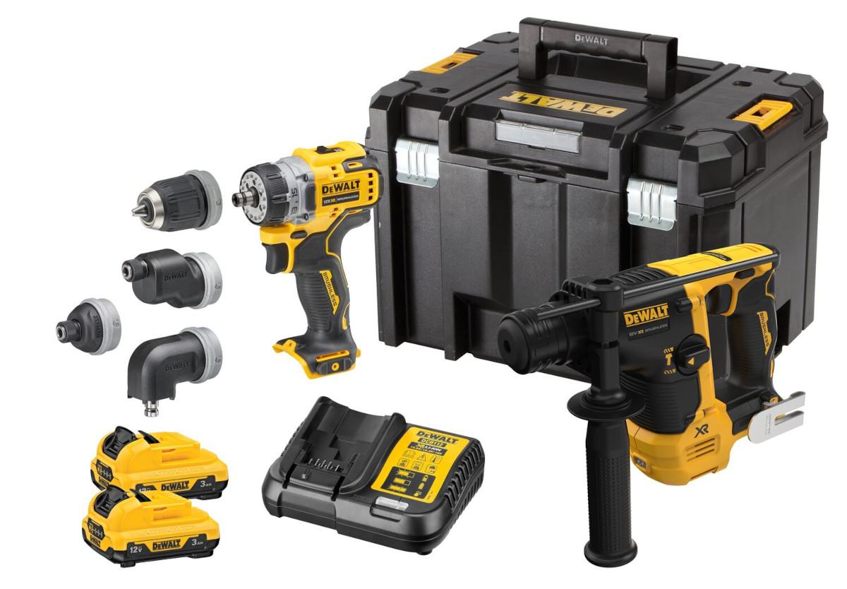 KOMBO SADA 12V 2x3,0Ah (DCD703+DCH072) Tstak VI DEWALT DCK2101L2T