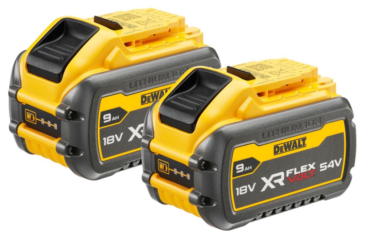 Sada akumulátorov FLEXVOLT 54V/18V XR 2x 9,0Ah/3.0Ah DEWALT DCB547X2